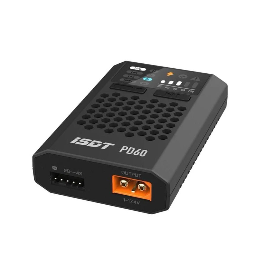iSDT PD60 60W 6A 1-4S USB-C Input Battery Charger - Image 2