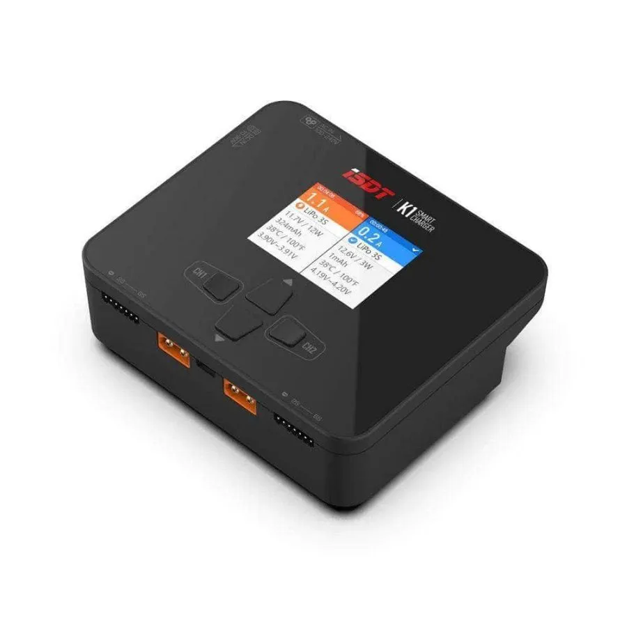 iSDT K1 100W/250W 10A 2-6S AC/DC Dual Channel Smart Charger - Image 3