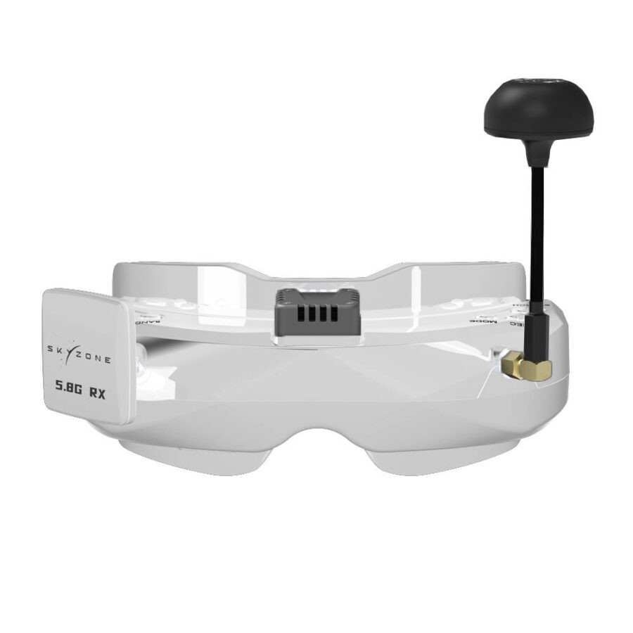 skyzone sky02o oled 5.8ghz fpv goggles w steadyview diversity rx white mian Robotonbd