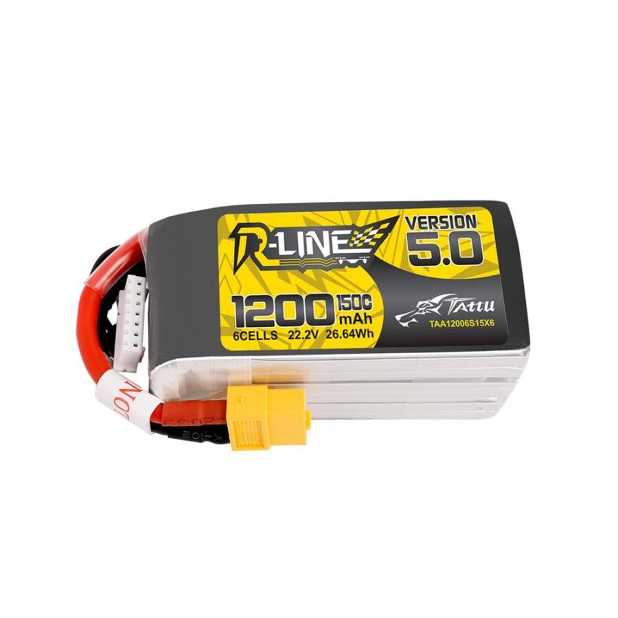 Tattu R-Line Version 5.0 1200mAh 6S1P 150C LiPo Battery - Image 2