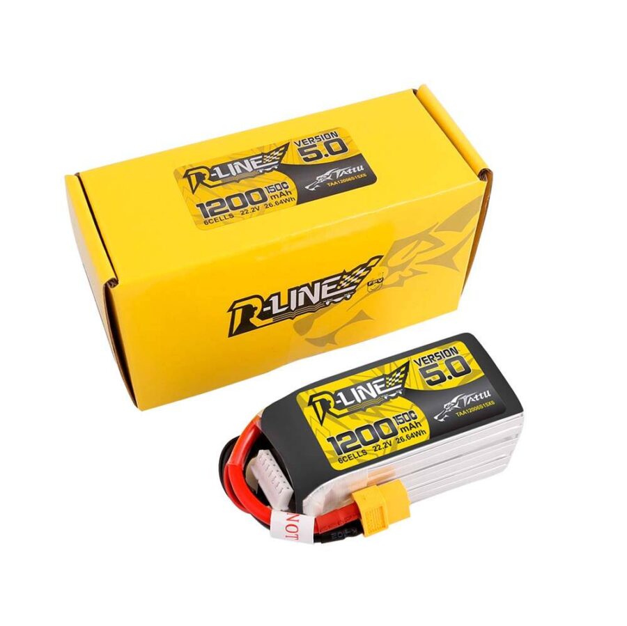 Tattu R-Line Version 5.0 1200mAh 6S1P 150C LiPo Battery - Image 4