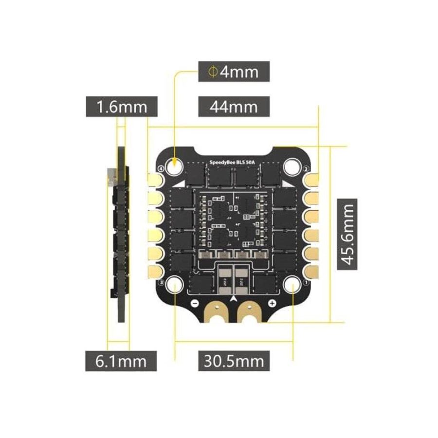 SpeedyBee 50A 3-6S BLHeli_S 4-in-1 ESC - 30x30 - Image 3