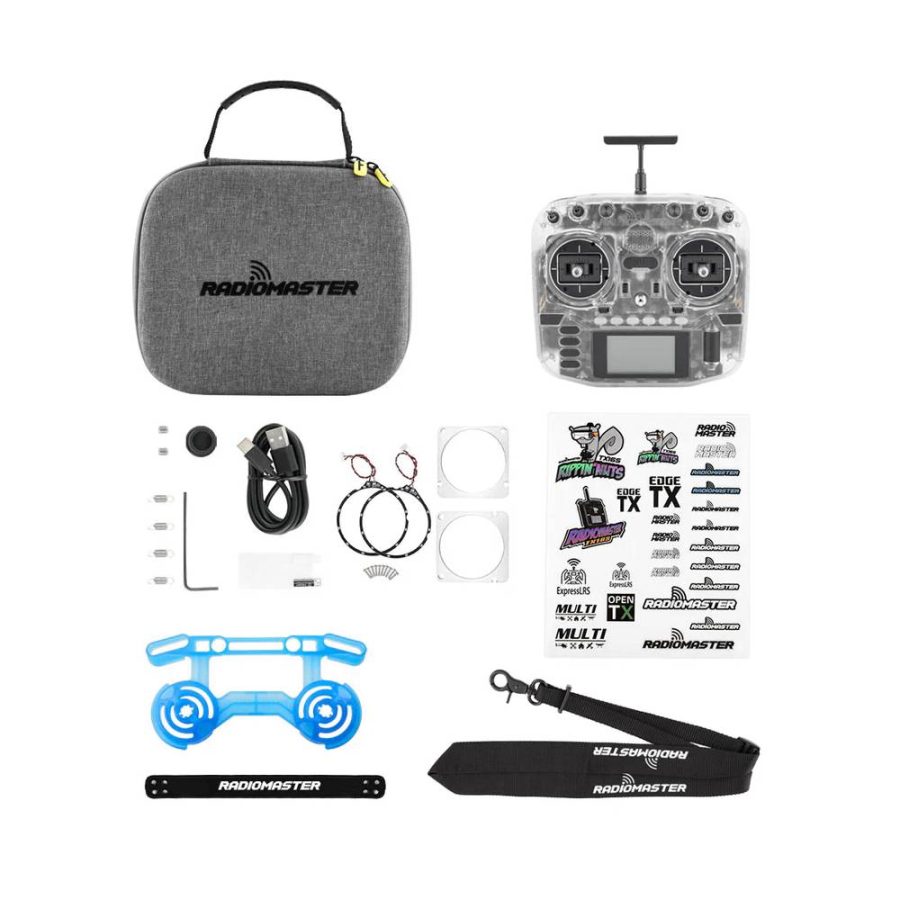 RadioMaster Boxer Radio Transmitter w/ LEDs - ELRS 2.4GHz M2 (Transparent) - Image 2
