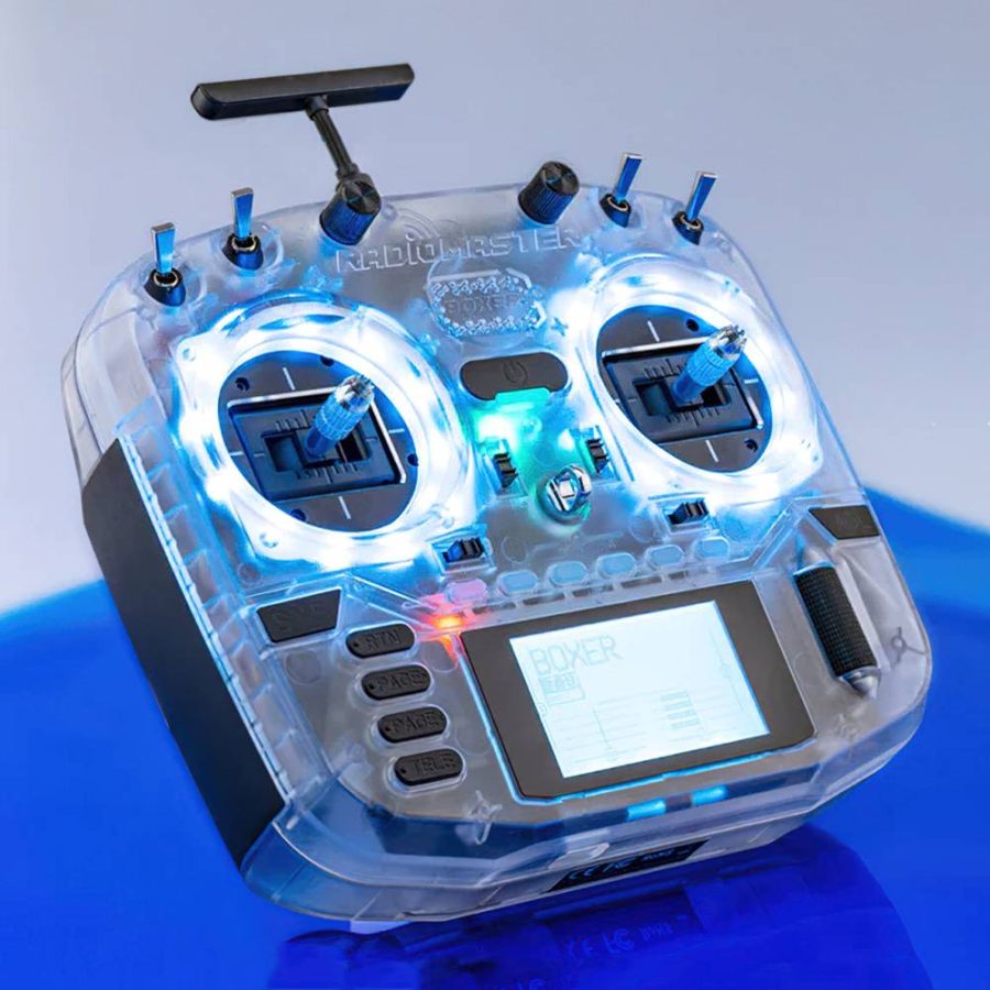 RadioMaster Boxer Radio Transmitter w/ LEDs - ELRS 2.4GHz M2 (Transparent) - Image 6