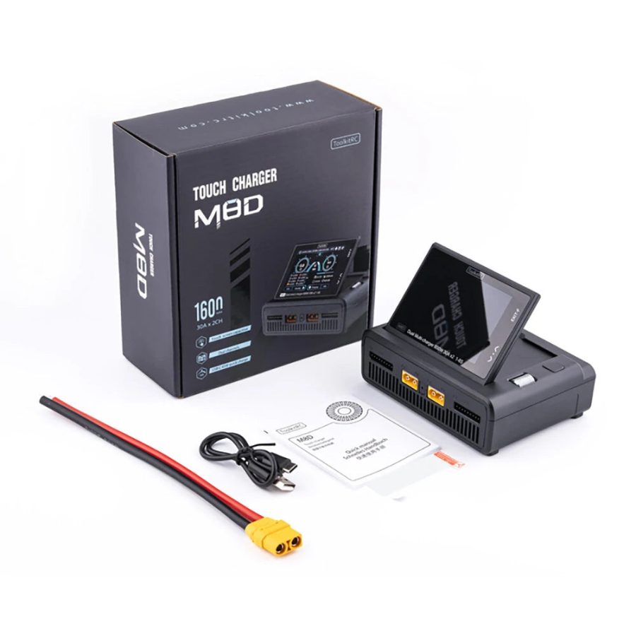 ToolkitRC M8D 1-8S 1600W 50A Touchscreen Charger - Image 5
